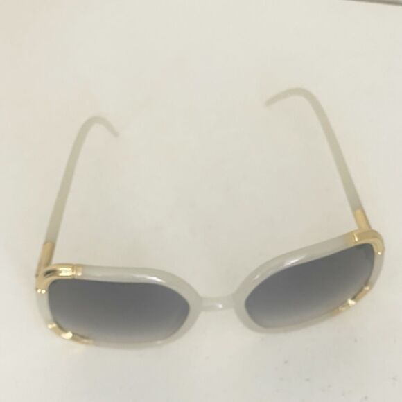Vintage 70’s Disco Ted Lapidus Paris Oversize Cream Gold oversized  Sunglasses main image 4